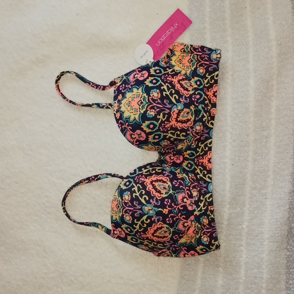 Xhilaration Push Up Swim Top